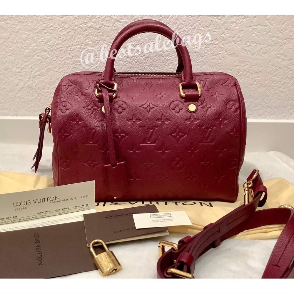 ❌SOLD❌ Excellent Authentic Speedy B 25 Leather Bag